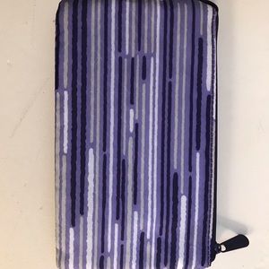 Purple cloth couponing wallet